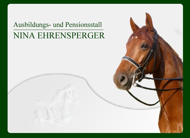 Ausbildungs- und Pensionsstall Nina Ehrensperger - Begruessungsbild - Bitte klicken Sie auf das Bild um die Seite zu besuchen!